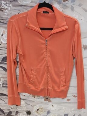 J. Crew Coral Zip-Front Bomber Jacket